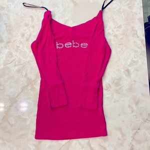 Bebe quarter length rhinestone shirt